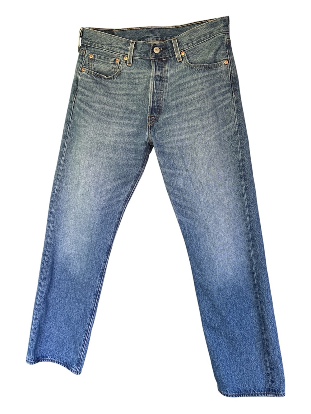 Levi’s 501 Jeans Mens 32x30 Button Fly Original Fit M Wash Straight Leg Denim